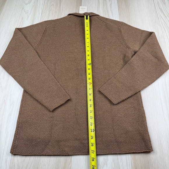 NWT Peter Millar Mens Turbinado Brown Anderson Cardigan Sweater Size Medium - Picture 9 of 9